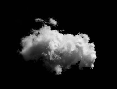Siyah arkaplan üzerindeki bulutlar