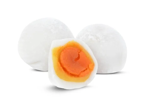 Difuku Ξηροί Καρποί Αυγά Sakted Λευκό Φόντο — Φωτογραφία Αρχείου