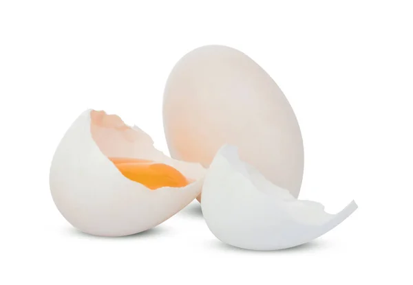 Утка Яйцо Изолированы Белом Фоне — стоковое фото