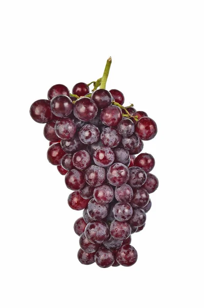 Uvas rojas aisladas sobre fondo blanco —  Fotos de Stock