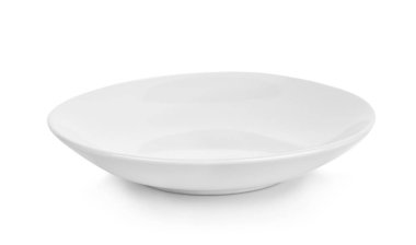 Beyaz arkaplanda beyaz plaka