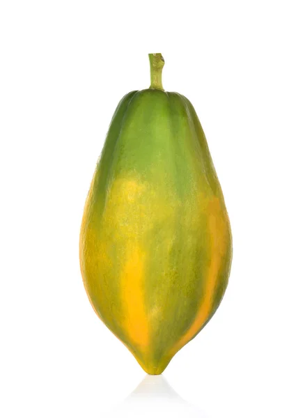 Papaya isoliert auf weißem Hintergrund — Stockfoto