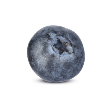 Yeşil yaprakları closeup ile Yaban mersini, beyaz backgro izole