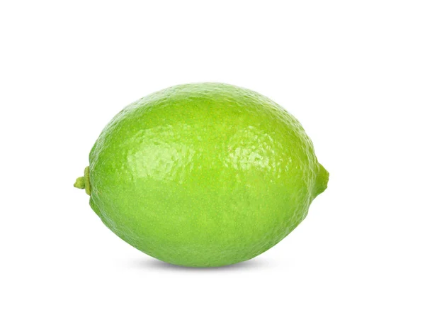 Close up Lime geïsoleerd op witte achtergrond — Stockfoto