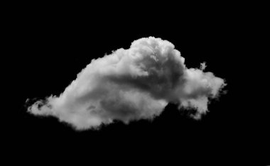 Siyah arkaplan üzerindeki bulutlar