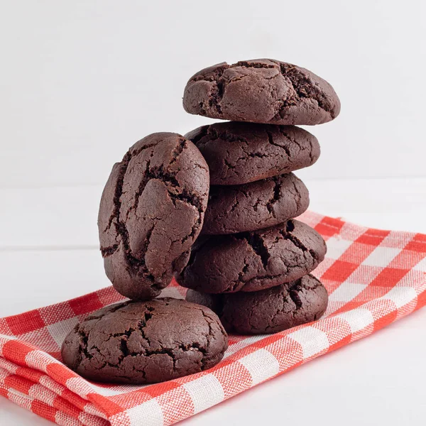 Σπιτικά μπισκότα σοκολάτας φρέσκα από το φούρνο — Φωτογραφία Αρχείου