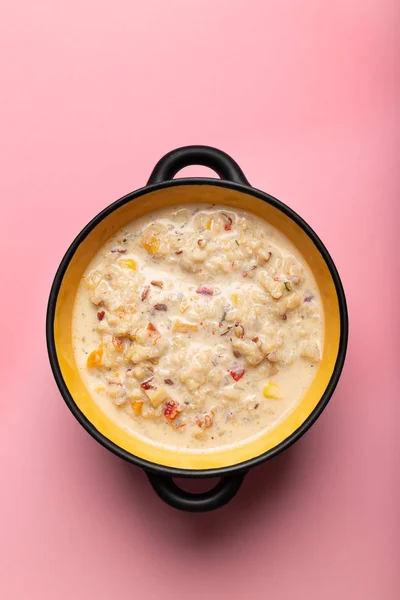 Chowder with Sweet Corn, Shrimp and Bacon — Stock Image Chowder with Sweet Corn, Shrimp and Bacon Stock Image
