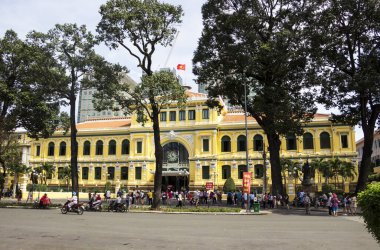 Vietnam 'daki postane binası. Vietnam 01 / 18 / 2017