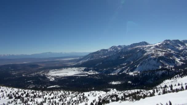 Looking Mountain Top Mammoth Mountain Соединенные Штаты Америки — стоковое видео