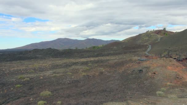 Still Shot Rolling Hills Great Craters Moon National Monument — Stock Video