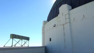 Hala teleskop işareti Griffith Gözlemevi doz: Ca, Los Angeles, Amerika Birleşik Devletleri