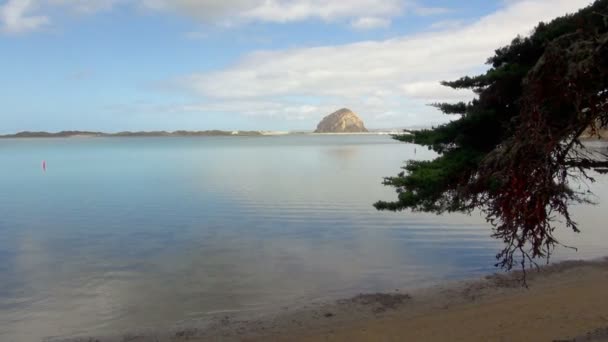 Vista Panorâmica Bela Morro Bay — Vídeo de Stock