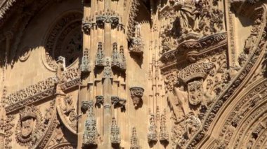 Salamanca İspanya yeni katedralde mimari ayrıntılar görünümünü kapat