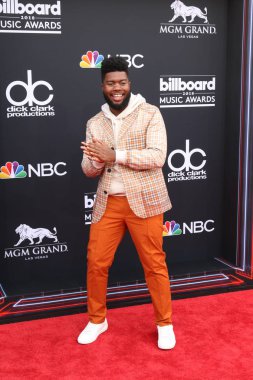 Las Vegas - 20 Mayıs: Khalid üzerinde 20 Mayıs 2018 Mgm Grand Garden Arena Las Vegas, NV 2018 Billboard Müzik Ödülleri'nde