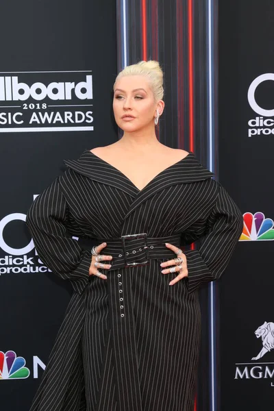 Лас Вегас Травня Крістіна Агілера 2018 Році Billboard Music Awards — стокове фото