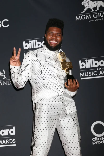 Las Vegas - 20 Mayıs: Khalid üzerinde 20 Mayıs 2018 Mgm Grand Garden Arena Las Vegas, NV 2018 Billboard Müzik Ödülleri'nde