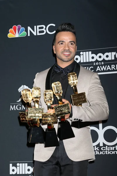 Las Vegas Maja Luis Fonsi 2018 Billboard Music Awards Mgm — Zdjęcie stockowe