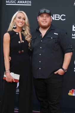 LAS VEGAS - MAY 20:  Michelle Hockings, Luke Combs at the 2018 Billboard Music Awards at MGM Grand Garden Arena on May 20, 2018 in Las Vegas, NV