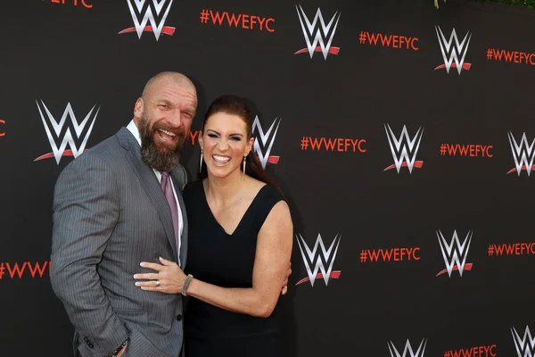 Los Ángeles Jun Paul Levesque Triple Stephanie Mcmahon Evento Wwe — Foto de Stock