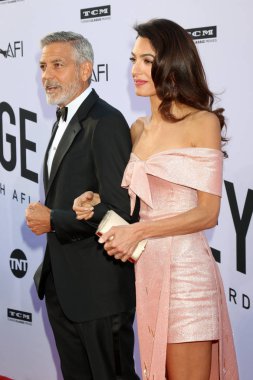Los Angeles - Haziran 7: George Clooney, Amal Clooney, Amerikan Film Enstitüsü yaşam boyu başarı ödülü George Clooney Dolby Theater için 7 Haziran 2018 Los Angeles, Ca