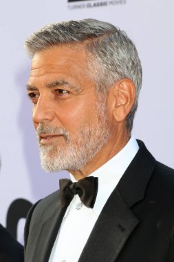 LOS ANGELES - JUN 7:  George Clooney at the American Film Institute Lifetime Achievement Award to George Clooney at the Dolby Theater on June 7, 2018 in Los Angeles, CA clipart