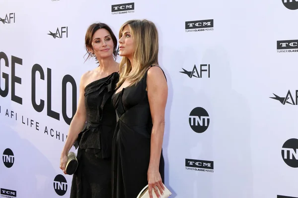 Los Ángeles Jun Courteney Cox Jennifer Aniston American Film Institute — Foto de Stock