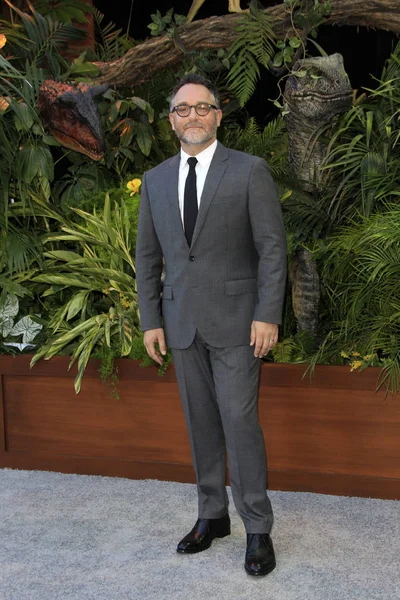 Los Angeles Jun Colin Trevorrow Jurassic World Koninkrijk Gedaald Juni — Stockfoto