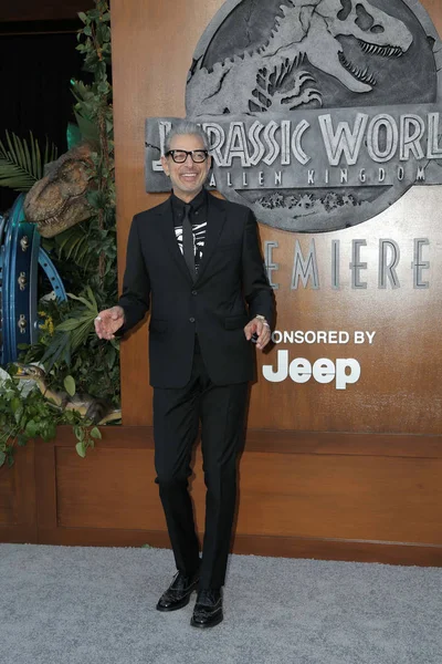 Los Angeles Jun Jeff Goldblum Jurassic World Koninkrijk Gedaald Juni — Stockfoto