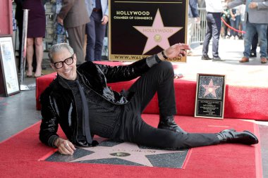 Los Angeles - 14 Haziran: Jeff Goldblum Jeff Goldblum Hollywood Bulvarı'nda bir yıldız ile 14 Haziran 2018 Los Angeles, Ca onurlandıran töreninde
