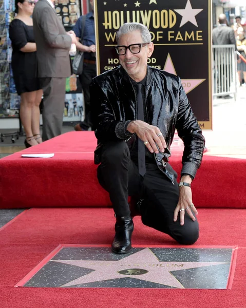 Los Angeles Jun Jeff Goldblum Ceremoniálu Ctít Jeff Goldblum Hvězdou — Stock fotografie