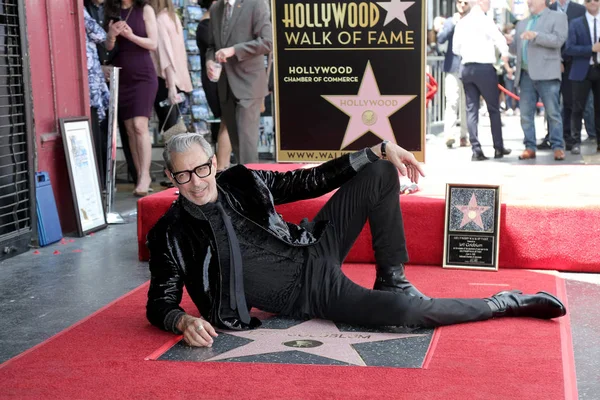 Los Ángeles Jun Jeff Goldblum Ceremonia Honor Jeff Goldblum Con — Foto de Stock