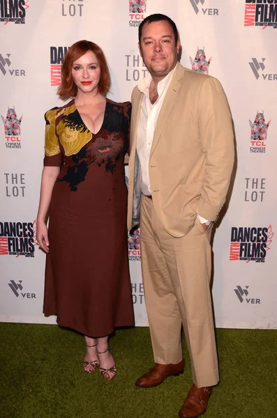 Los Angeles Giugno Christina Hendricks Michael Gladis Alla Prima Mondiale — Foto Stock