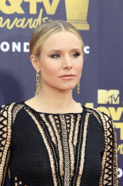 Los Angeles - Jun 16: Kristen Bell 2018 Mtv film ve Televizyon Ödülleri'nde 16 Haziran 2018 Barker askıda Santa Monica, Ca