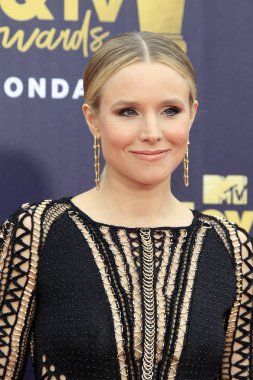 Los Angeles - Jun 16: Kristen Bell 2018 Mtv film ve Televizyon Ödülleri'nde 16 Haziran 2018 Barker askıda Santa Monica, Ca