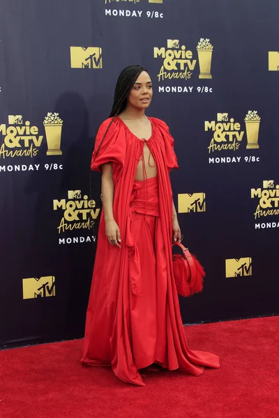Los Angeles - Jun 16: Tessa Thompson 2018 Mtv film ve Televizyon Ödülleri'nde 16 Haziran 2018 Barker askıda Santa Monica, Ca