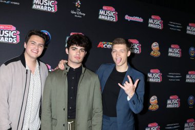 Los Angeles - 22 Haziran: Sonsuza kadar kafanızda, Liam Attridge, Emery Kelly, Ricky Garcia üzerinde 22 Haziran 2018 Loews Hotel Los Angeles, Ca 2018 radyo Disney Müzik Ödülleri'nde