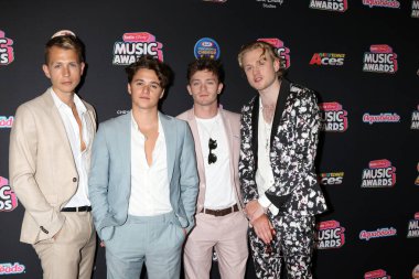 Los Angeles - 22 Haziran: Vampirler, James Mcvey, Connor top, Tristan Evans, Bradley Simpson 2018 radyo Disney Müzik Ödülleri Loews Hotel adlı 22 Haziran 2018 Los Angeles, Ca