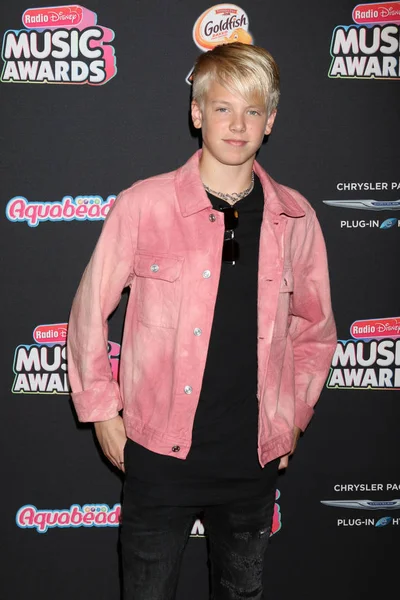 Los Angeles - 22 Haziran: Carson Lueders üzerinde 22 Haziran 2018 Loews Hotel Los Angeles, Ca 2018 radyo Disney Müzik Ödülleri'nde
