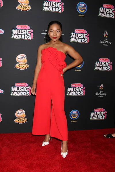 Los Ángeles Jun Laya Hayes Los Radio Disney Music Awards —  Fotos de Stock