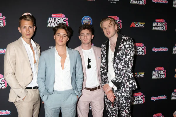 Los Angeles - 22 Haziran: Vampirler, James Mcvey, Connor top, Tristan Evans, Bradley Simpson 2018 radyo Disney Müzik Ödülleri Loews Hotel adlı 22 Haziran 2018 Los Angeles, Ca