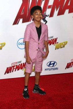 Los Angeles - Haziran 25: Miles Brown'da Ant-Man ve Los Angeles, Ca üzerinde 25 Haziran 2018 El Capitan tiyatro Wasp galasında