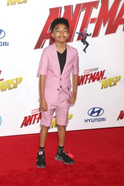Los Angeles - Haziran 25: Miles Brown'da Ant-Man ve Los Angeles, Ca üzerinde 25 Haziran 2018 El Capitan tiyatro Wasp galasında