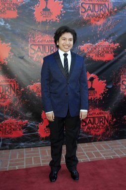 Los Angeles - Haziran 27: Anthony Gonzalez Castaways üzerinde 27 Haziran 2018 Burbank, Ca, Saturn Ödülleri'nde