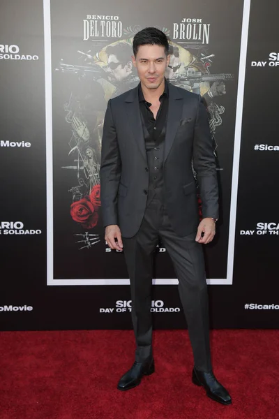 Los Angeles Juin Lewis Tan Sicario Day Soldado Première Village — Photo