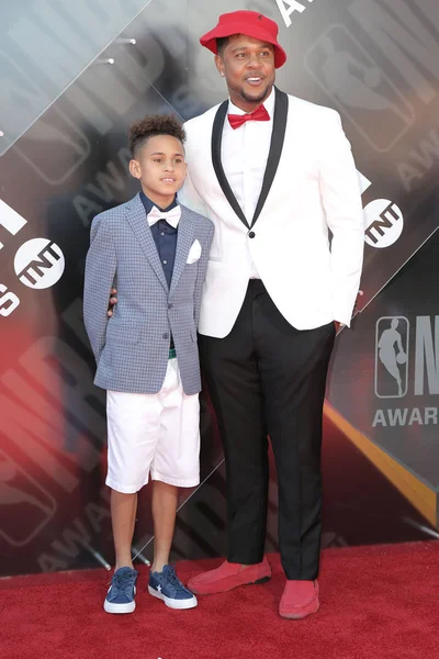 Los Angeles Jun Djordan Hall Pooch Hall 2018 Nba Awards — Stock Photo, Image