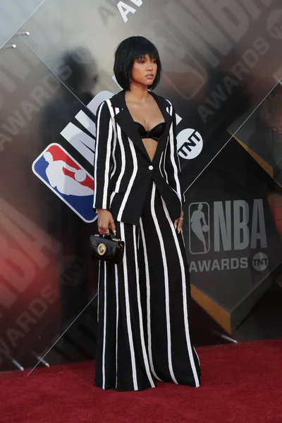 Los Angeles Jun Karrueche Tran 2018 Nba Awards Barker Hanger — Stock Photo, Image