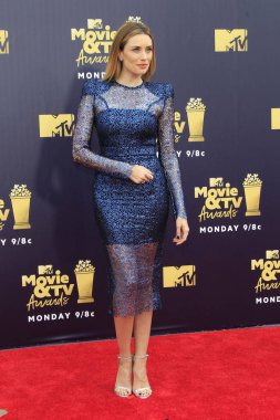 Los Angeles - Jun 16: Arielle Vandenberg 2018 Mtv film ve Televizyon Ödülleri'nde 16 Haziran 2018 Barker askıda Santa Monica, Ca