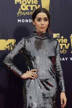 Los Angeles - Jun 16: Cristin Milioti 2018 Mtv film ve Televizyon Ödülleri'nde 16 Haziran 2018 Barker askıda Santa Monica, Ca