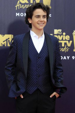 Los Angeles - Jun 16: Jack Dylan Grazer 2018 Mtv film ve Televizyon Ödülleri'nde 16 Haziran 2018 Barker askıda Santa Monica, Ca