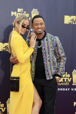 Los Angeles - Jun 16: Yasemin Sanders, Terrence J, 2018 Mtv film ve Televizyon Ödülleri'nde 16 Haziran 2018 Barker askıda Santa Monica, Ca